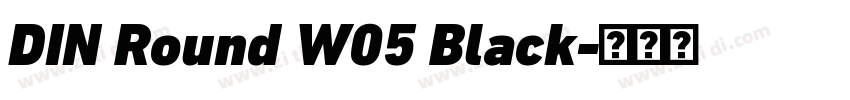 DIN Round W05 Black字体转换 DIN Round W05 Black字体转换